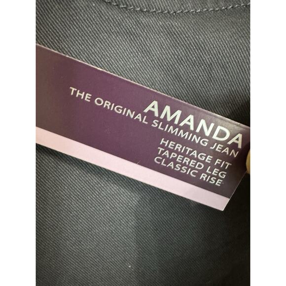 Gloria Vanderbilt Amanda Women’s Original Slimming Jeans Tapered Size 16 Short - Picture 4 of 13